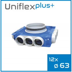 Uniflexplus+  kolektor 63 mm 12 vývodov TVG-S-12x63