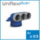 Uniflexplus+ telo anemostatu 3x63 mm 90 °