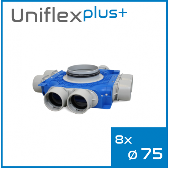 Uniflexplus+ kolektor 75 mm 8 vývodov TVG-S-8x75