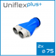 Uniflexplus+ telo anemostatu  2x75 mm 0°