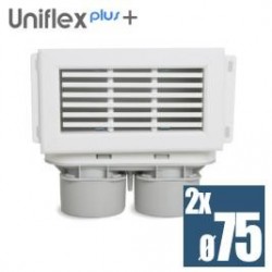 Uniflexplus+ stenová mriežka (telo) 2x75mm MCB-75